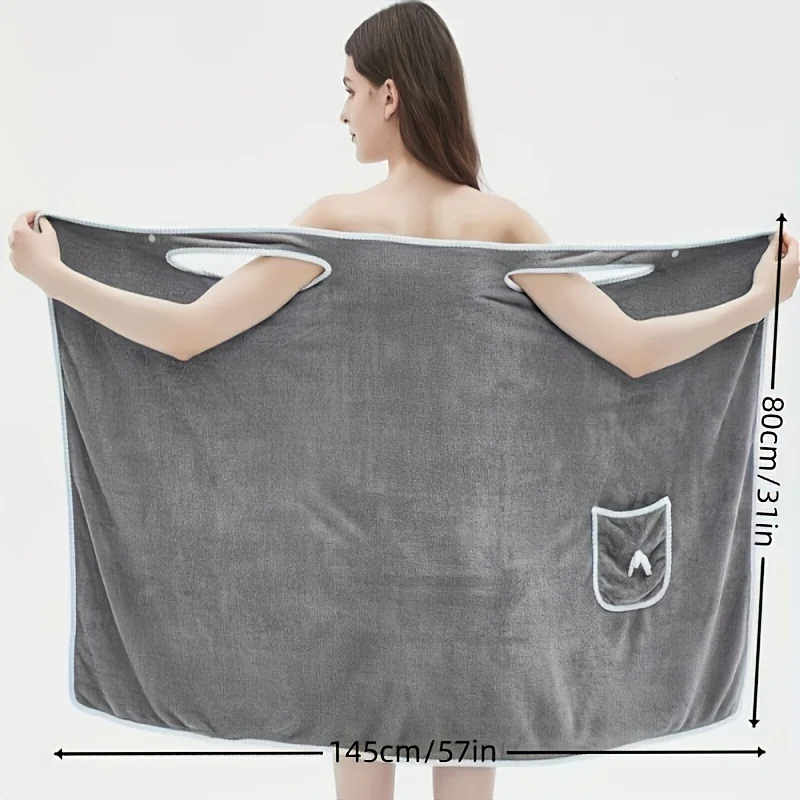 Bowknot Wearable Bath Towel 2