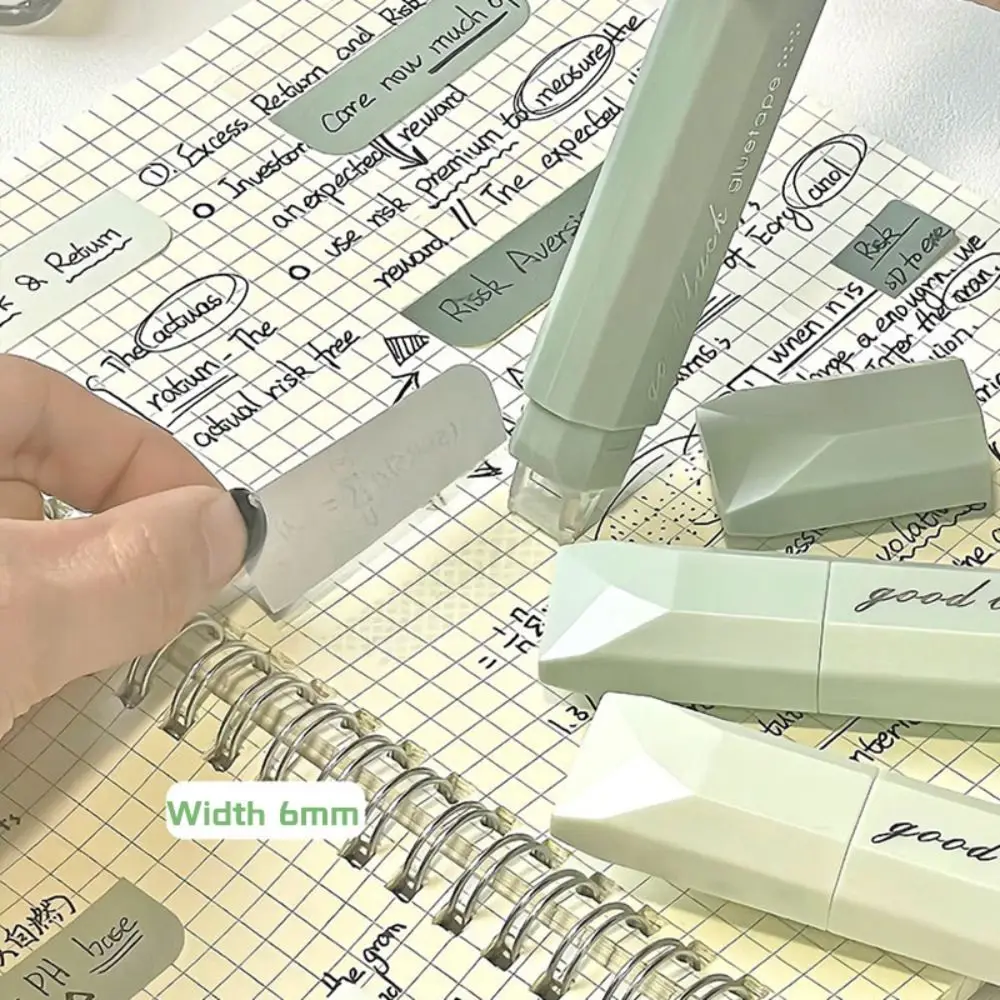 4PCS 그라디언트 컬러 도트 접착 테이프 대용량 지울 수있는 롤링 접착 테이프 DIY 스크랩북 접착 테이프 펜 학교 사무실