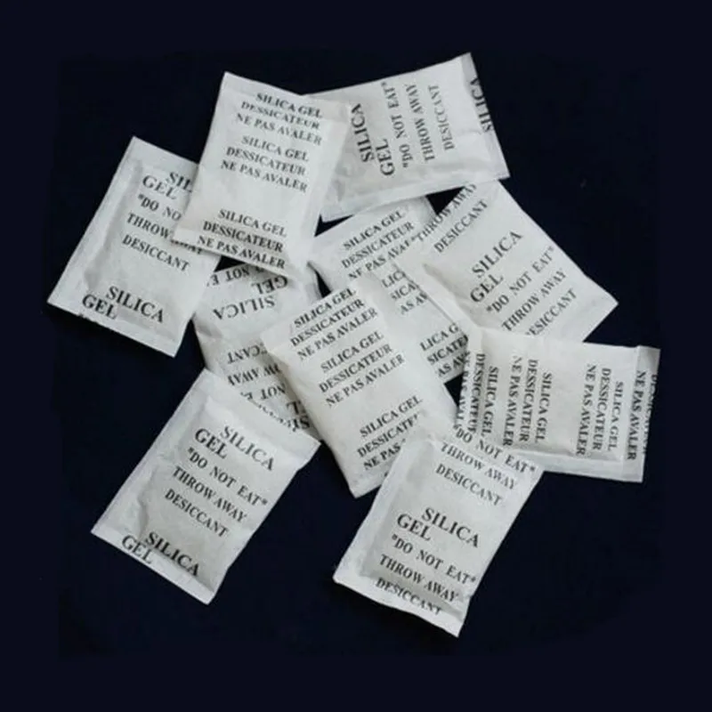 30pcs! Non-Toxic 2g silica gel desiccant Moisture Damp Absorber Dehumidifier for home cabinet Wardrobe Camera Food Storage