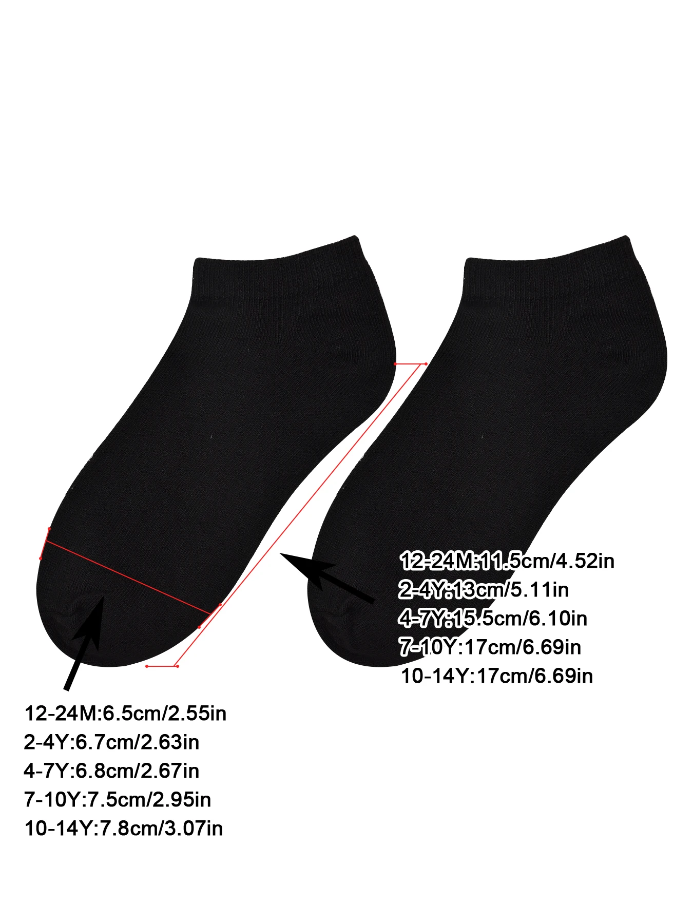 25 Pairs Ankle Socks - Toddler Low Cut Socks -  for 1-14 Years Boys Girls School Socks 6