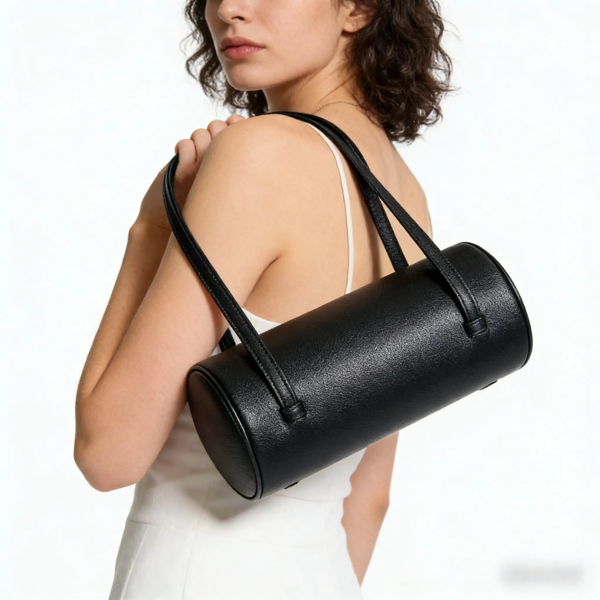 Women's Shoulder Bag, High-End Fashion Simple Genuine Leather Bag, Multifunctional Niche Design Women's Bag