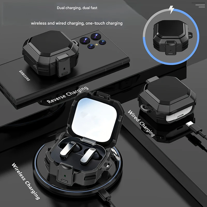 Shockproof Safety Lock Earphone Case - Full Cover Protection Coque s
