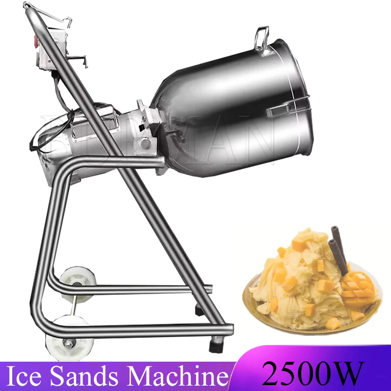 Tritaghiaccio Elettrico Smoothie Shaver Snow Cone Block Breaking Grinder Machine Commercial Slush Sand Maker