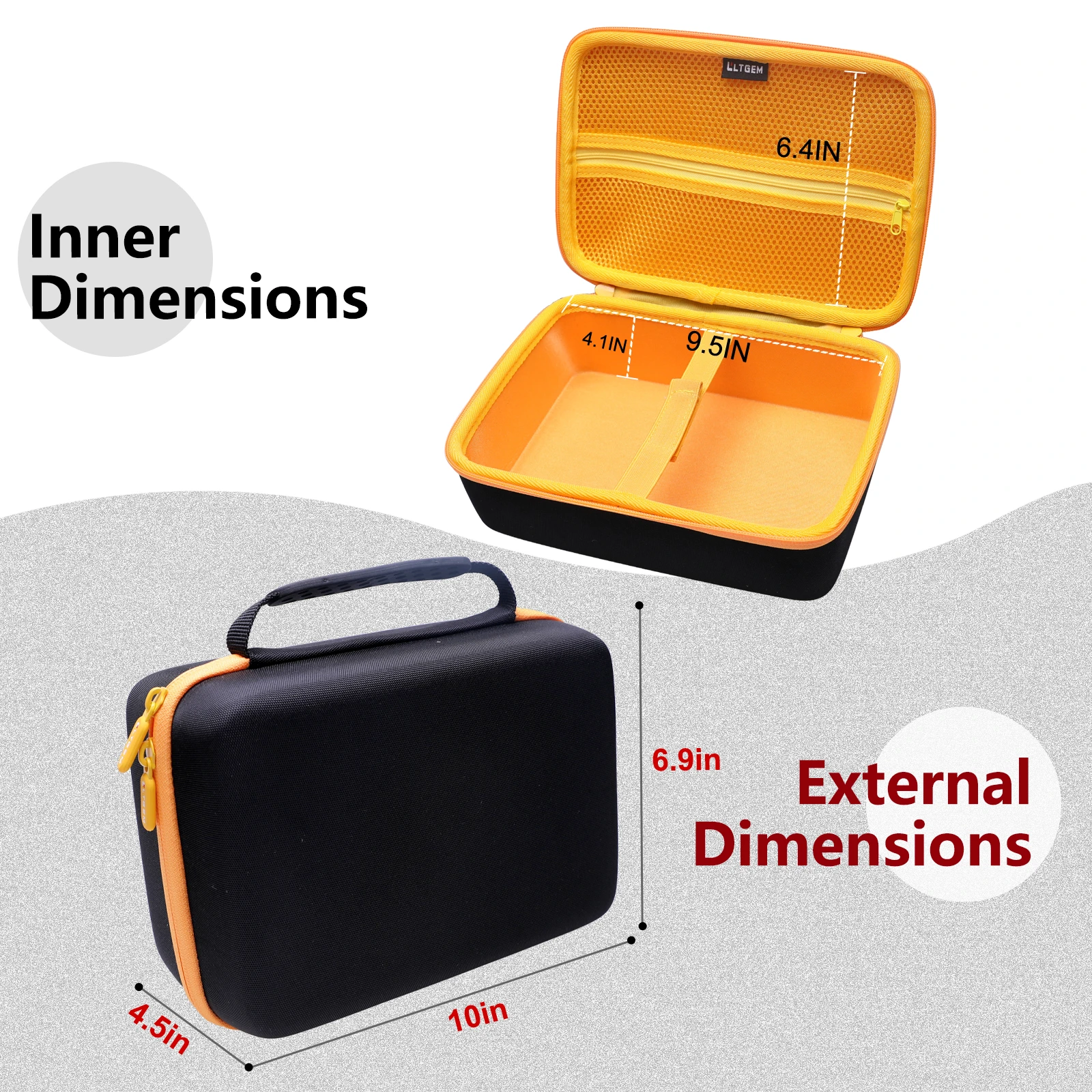 LTGEM EVA Hard Case for Mini Projector, AuKing Upgraded 1080P Supported Outdoor Projector, Projector for Outdoor Use Compatible