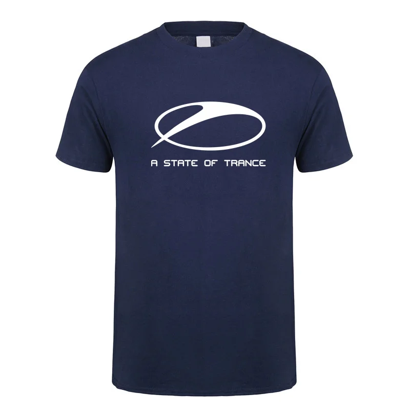 여름 Armin Van Buuren A State Of Trance T 셔츠 티셔츠 남성 패션 반소매 코튼 오목 음악 DJ 티셔츠 LH-035