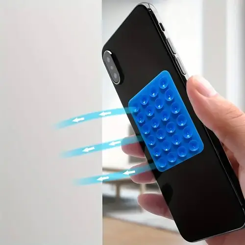 Silicone Suction Phone Holder Mat Multifunctional Suction Cup Wall Stand Square Anti-Slip Single-Sided Case Mount Back Sticker - Image 4