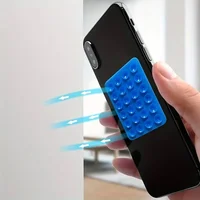 Silicone Suction Phone Holder Mat Multifunctional Suction Cup Wall Stand Square Anti-Slip Single-Sided Case Mount Back Sticker 4