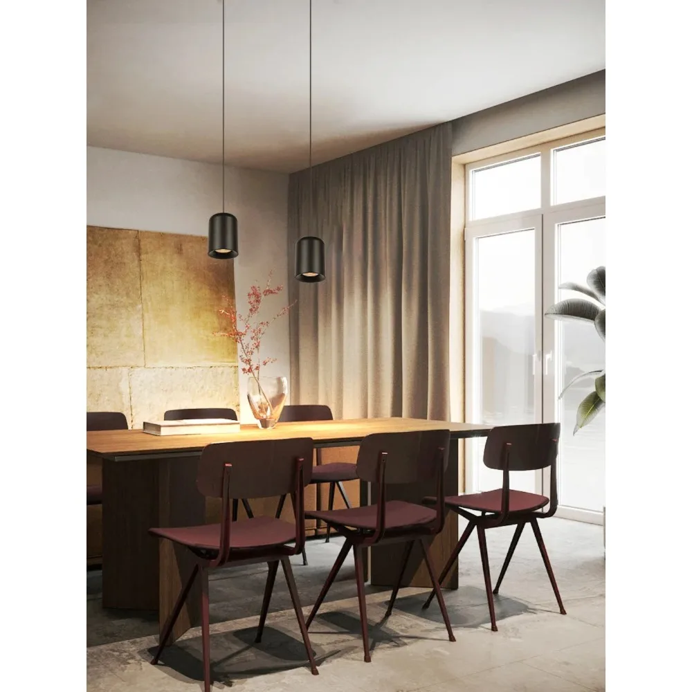 JOYINLED GU10 LED Pendant Spotlight Modern Nordic Ceiling Lamp MR16 Bulb Replaceable for Restaurant Bedside Long Line Lighting