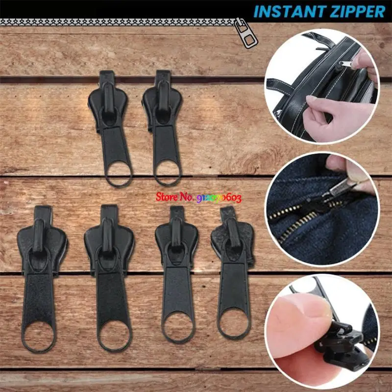 10pcs Instant Fix Zipper Repair Kit Universal Head Replacement Zip Slider Teeth Rescue Design DIY Sewing |