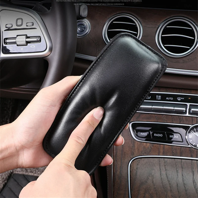 Universal Car Knee Pad Cushion Leather Pillow Elastic Memory Foam Seat Pillows Cushions Auto Interior Accessories car seat cushion car cushion knee cushion