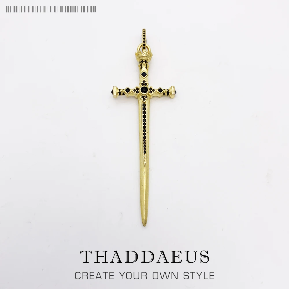 

Golden Power Sword Pendant,Spring New Jewelry Trendy Vintage Gift For Women Men