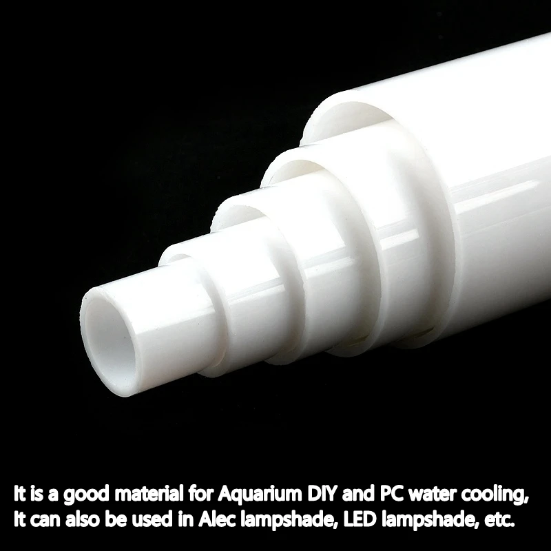 1~2PCS O.D 16/20/25/32/40/50/60/70mm Milk White/Frosting Acrylic Tube Aquarium Fish Tank Accessories Garden Irrigation Fittings 3