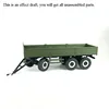 CROSS 1/12 RC T004 Full Trailer Truck KIT 785MM Tractor Car Model 3 Axles Bucket TH10471 1
