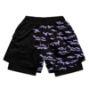 Anime Compression Shorts Sportswear Men GYM 2 In 1 Double Layer Shorts Training Workout Male Fitness Performance Sport Shorts 1