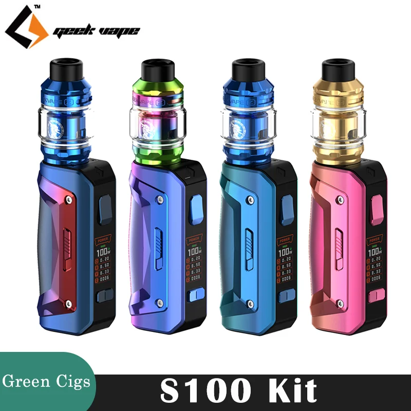 Geekvape Cigarette électronique Aegis Solo 2, Kit Original S100 100W, Vape 18650 batterie Z