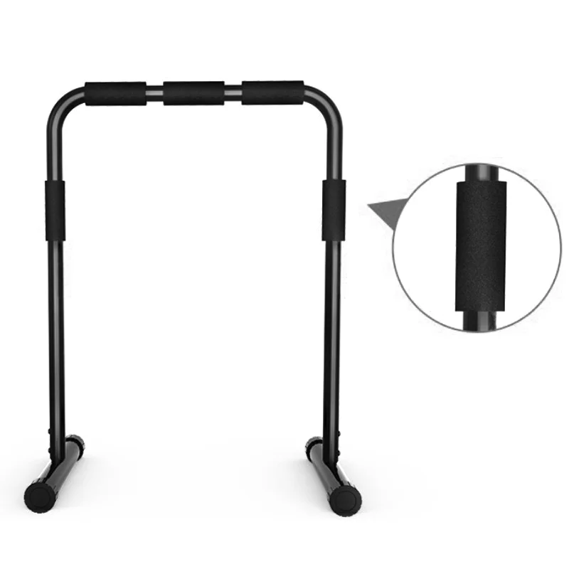 Home Gym Workout Adjustable Dip Stand Station Stabilizer Parallettes Push-up Pull-up Dip Bar