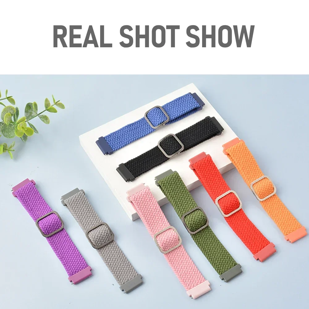 Premium Braided Nylon Loop Strap – 20mm, 22mm – Versatile and Durable Watch Band Replacement