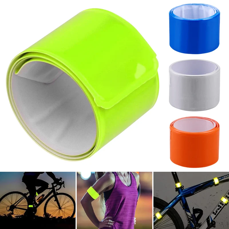 Cycling Reflective Strips Fluorescent Bicycle Pants Leg Strap Night Running Fishing Safety Warning Wristband |