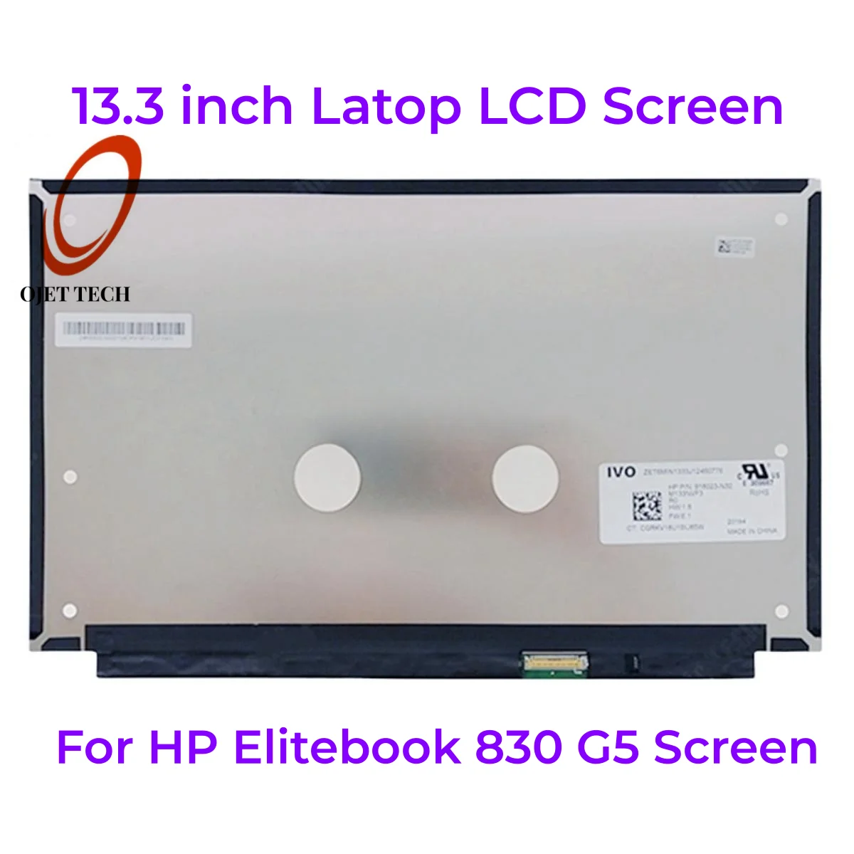 

120hz M133NVF3 R0 1920(RGB)×1080 FHD For HP Elitebook 830 G5 Laptop LCD Screen Replacement Display Matrix No Touch