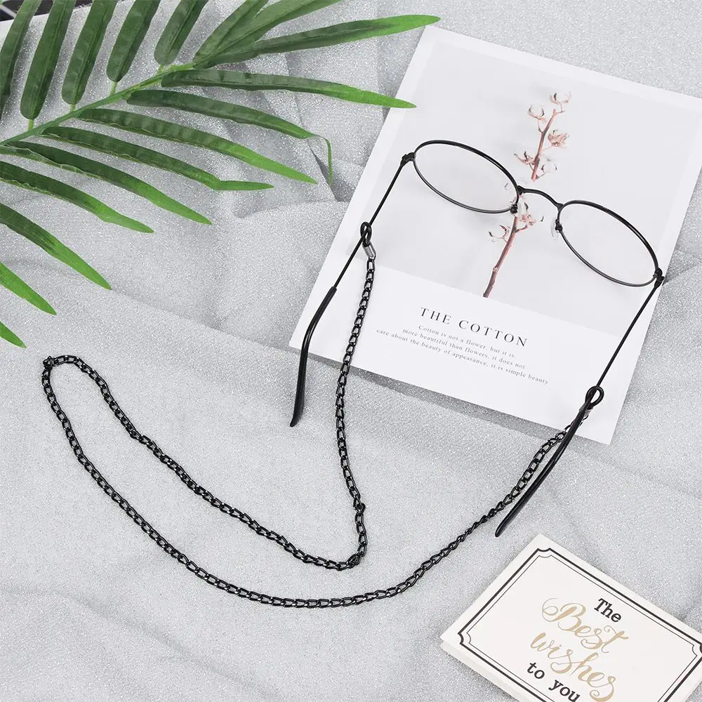 

Vintage Glasses Metal Chain Women Men Black Link Eyeglass Holder Straps Neck Cord Retainer Sunglasses Chains Face Mask Lanyards