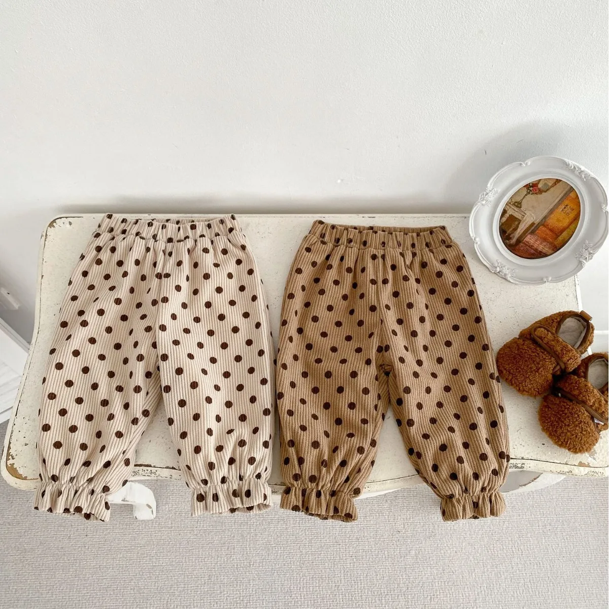 

Baby Pants Autumn Winter Baby Corduroy Casual Trousers 0-3Y Infant Toddler Boys Girls Cotton Warm Slim Pants