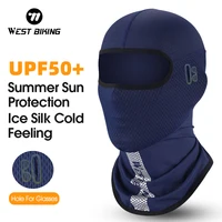 WEST BIKING Summer Balaclava For Men Cycling Caps With Visor Full Face UV Protection Mesh Mask Reflective Cooling Sport Gear 1