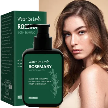 Shampoo alla biotina al rosmarino Crescita dei capelli Pulizia profonda Cura del cuoio capelluto Controllo dell'olio Shampoo rinforzante per la radice dei capelli 150ml
