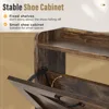 Shoe Storage Cabinet with 2 Flip Drawers, Freestanding Ultra-Thin Shoe Cabinet, Hallway, Bedroom, Shoes Cabinets 5