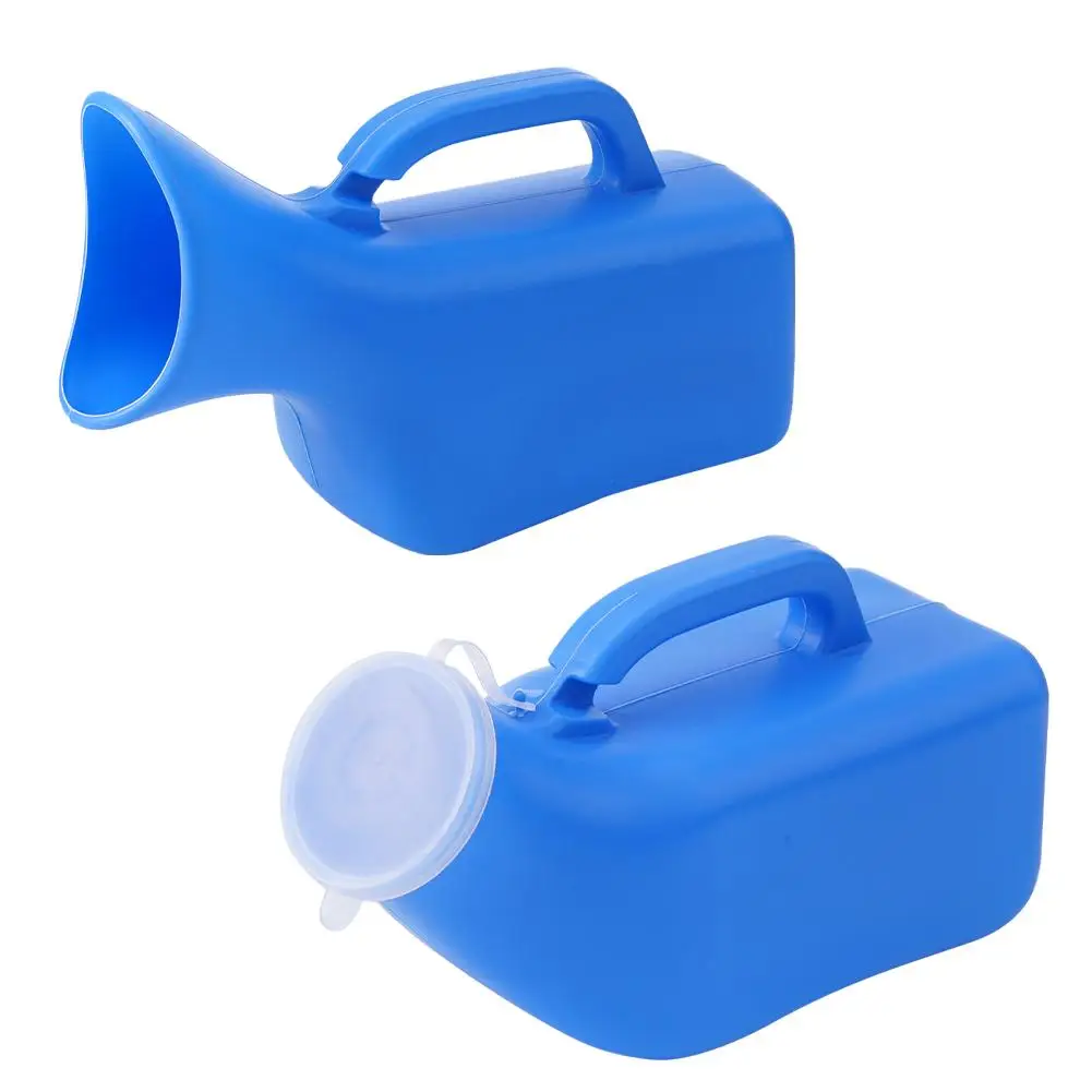 Male Urinal Urinals for Men 1000/1200/2000ml Thick Plastic Mens Bedpan Bottle with Lid-Spill Proof Urinary Bottle Male Urinal Pee