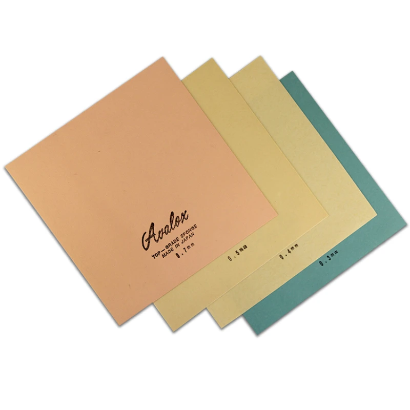 0.3mm/0.4mm/0.5mm/0.7mm/0.8mm/1.0mm Table Tennis Sponge Random Color Thin Japanese Sponge For Pingpong Rubber Lightweight