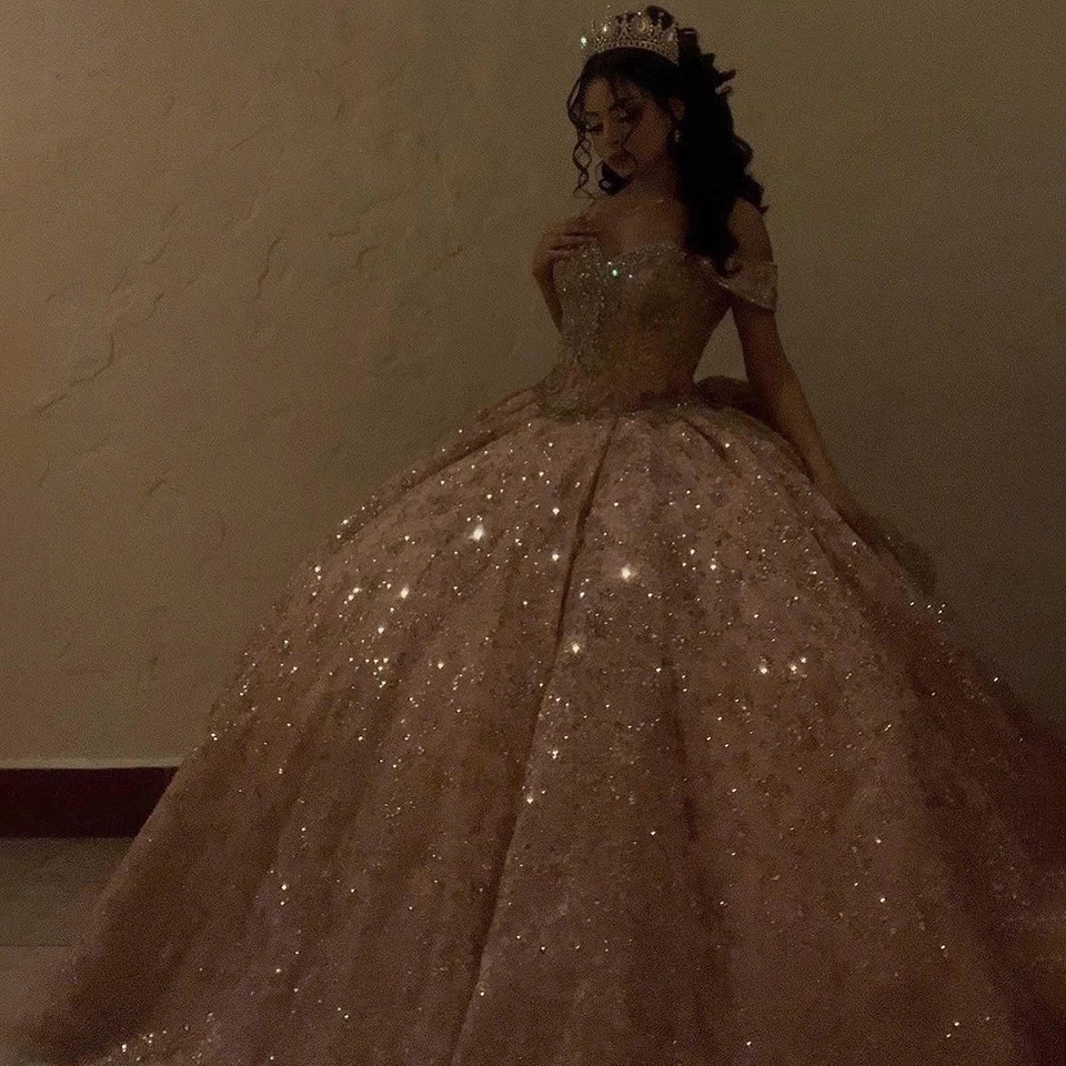 Rose Gold Ball Gown Quinceanera Dress Applique Bead Birthday Party Sweet 15 | eBay Rose Gold Ball Gown Quinceanera Dress Applique Bead Birthday Party Sweet 15 | eBay