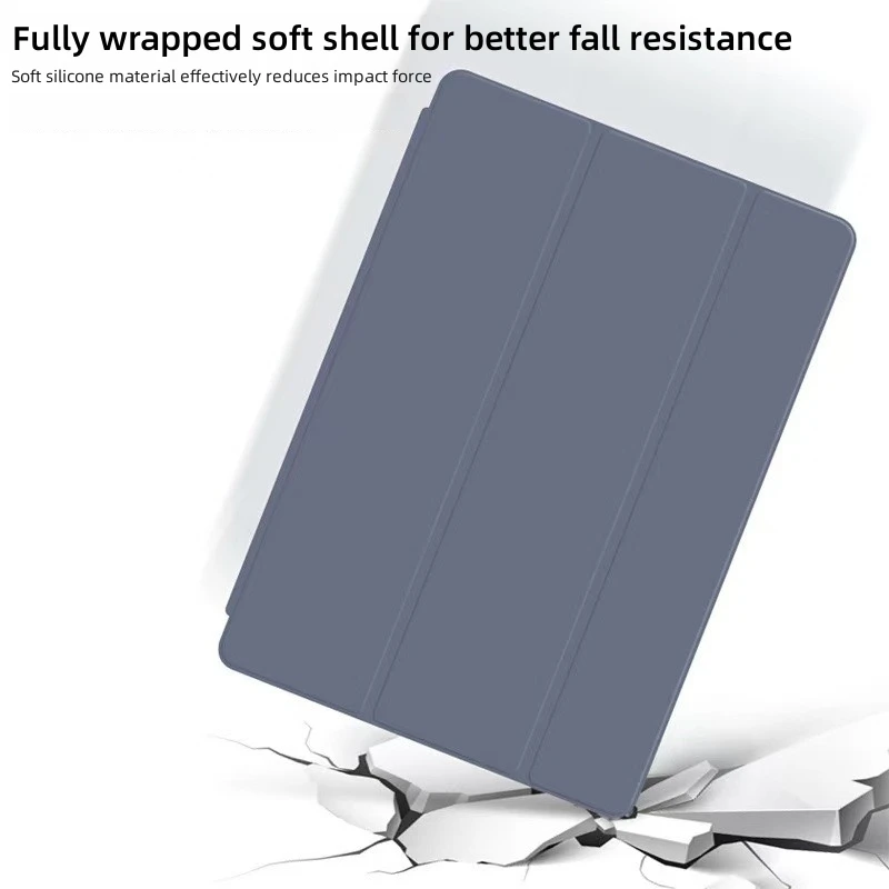 Elegant PU Leather Stand Cover for 11.5-inch Tablets - Soft Silicone Back