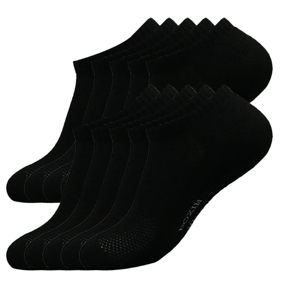 5/10/20 Paar Neue Coole Herren Schwarze Weiße Warme Socken Set Herbst Winter Einfarbige Sport-Kurzsocken für Männer Dropshipping – Detail 6