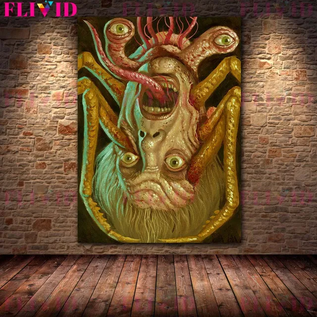 PORTRAIT ヴィンテージ ベルベット コート Abstract Art（抽象的な悪魔 
