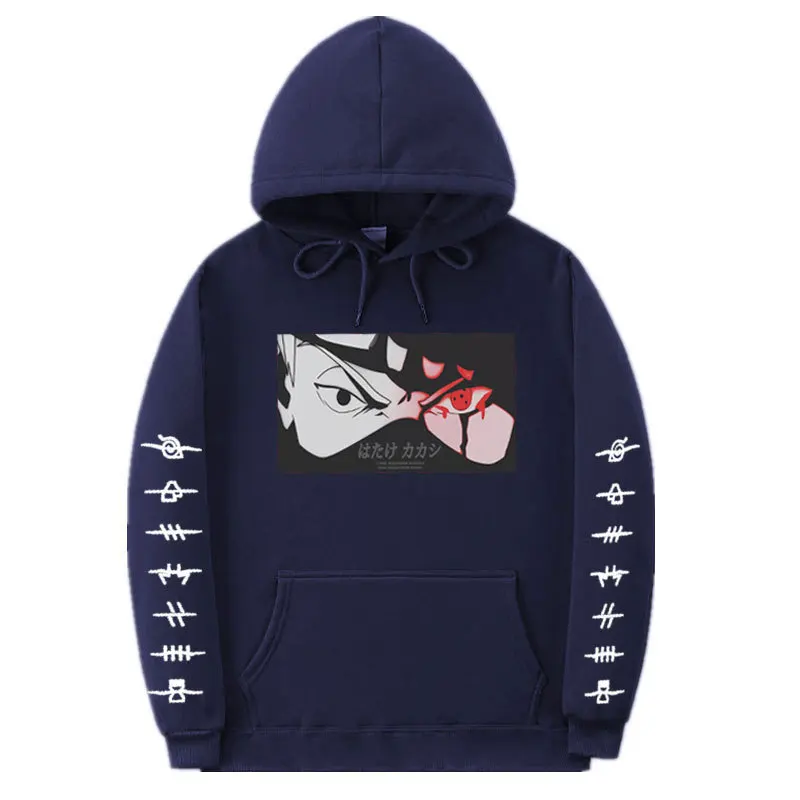 

The New Autumn and Winter Tide Cool Anime Two-dimensional Naruto Naruto Plus Fleece Hooded Sweater Men and Women The Same Style