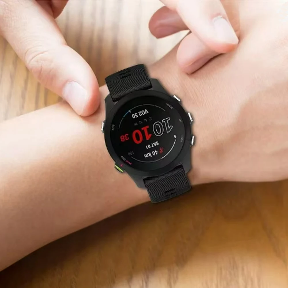 Garmin Sport Silicone Watchband - 20/22mm Adjustable Bracelet Strap