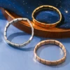 FTCY 9 mm Wide Stainless Steel Bracelets for Women Simple Trendy Style Daily Wear Silvery Charm Removable Bracelet Unisex 1