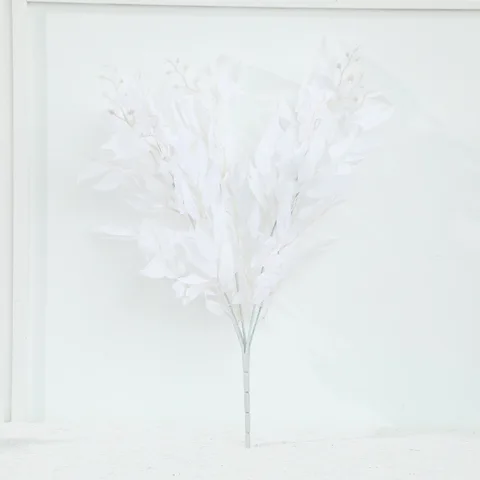Willow Bouquet Fake Green Leaves for Wedding Home Garden Vase Decoration Jungle Party DIY Artificial Plants Wreath