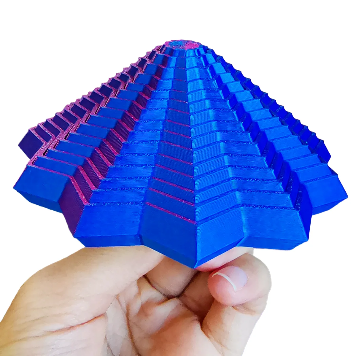 3D 프린팅된 손잡이가 있는 감각 스트레스 해소 별 모양 장난감, 다채로운 프랙탈 확장형 12각 나선형 별 장난감 (사무실 책상 스트레스 해소용)