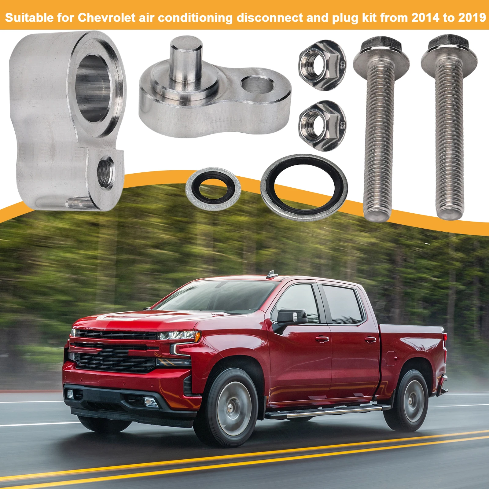 Aluminum Rear Air Conditioning Block Off Kit for SUVs