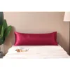 Body Satin Pillow Cover with Envelope Closure,Long Pillow Cases,Soft and Breathable Body Pillowcase,Gift for Sleepers,20x54 Inch 2