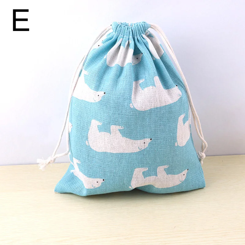 1PC Printed Cotton Drawstring Pocket Storage Bag Sundry Underwear Travel Gift Bags Cloth Shoes Storage Handbag Makeup Case 5 S7970a9c50169490f98c6fb9923f3fe8bl
