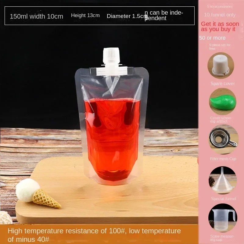 5pcs Reusable Food Storage Bags Sealed Refillable Smoothie Porridge Yogurt Milk Baby Food Pouch Random