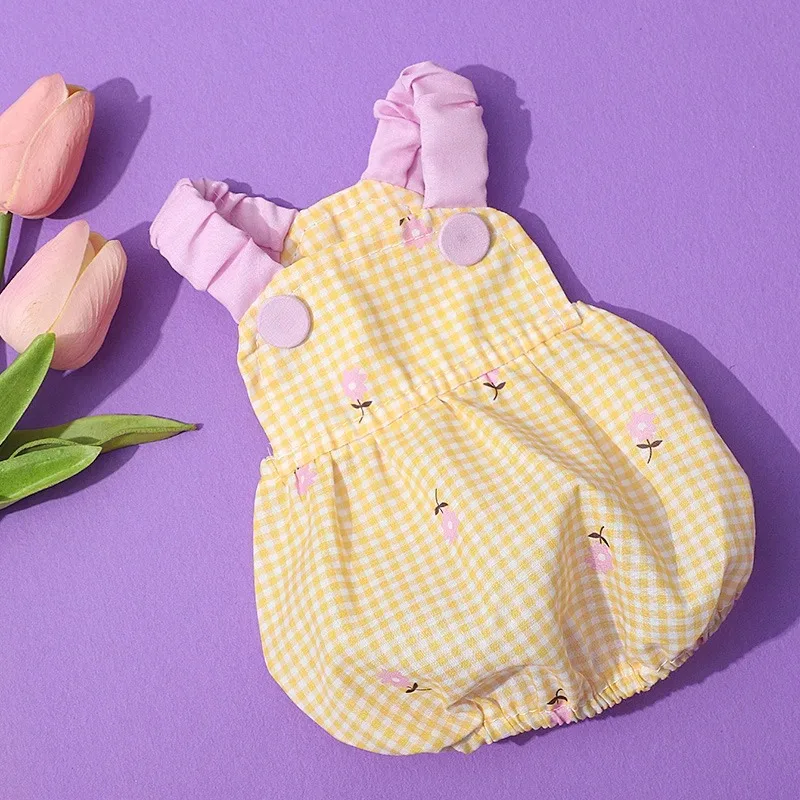 

Summer Flower Plaid Dress Pet Dog Clothes Dresses Suspender Skirt Clothing Dogs Vest Small Cute Chihuahua Print For Small Dogs