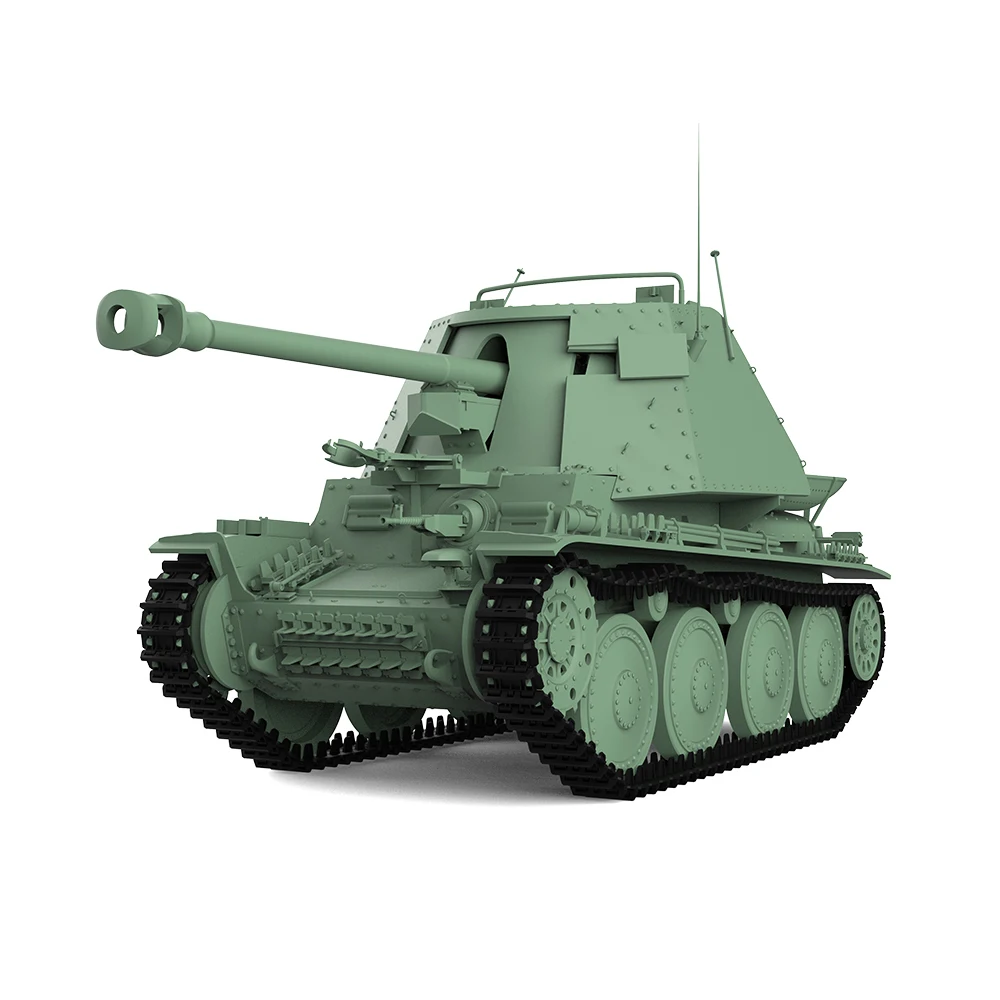 SSMODEL 724 V1.9 1/87 HO 체중계 철도 군사 모델 키트, 독일 38T Marder.III-H 구축함 2 차 대전 게임