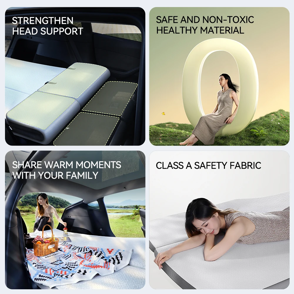 Camping Mattress Memory Sponge Mattress Travel Bed Portable In Car Sleeping Outdoor Camping YZ For Tesla Model Y