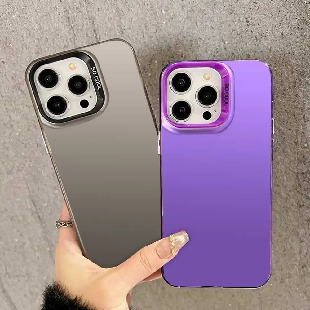 Sleek Silver IMD Soft Silicone Phone Cover