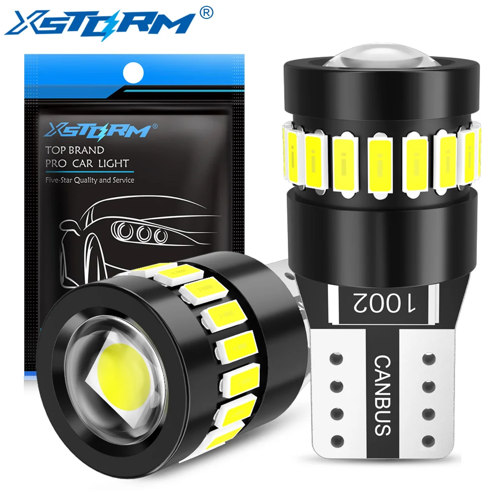 XSTORM T10 W5W LED canbus ne defekt 194 168 cibule 5W5 5W 12V 1000LM super zářící auto vnitřní strana lehký licence talíř lampa auto