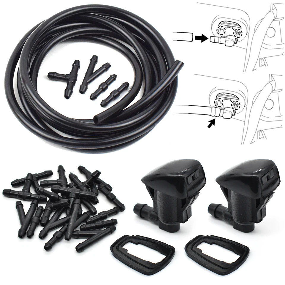 2X K ugelli getto lavavetri tergicristallo anteriore per Jeep Grand Cherokee Chevy Malibu Pontiac Dodge Durango Grand Caravan Nro  34