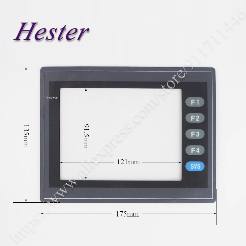 DELTA DOP-AS57BSTD DOP-AS57GSTD DOP-AS57CSTD 터치 글래스 디지타이저 터치패드용 전면 오버레이 필름 포일이 있는 터치 스크린 패널